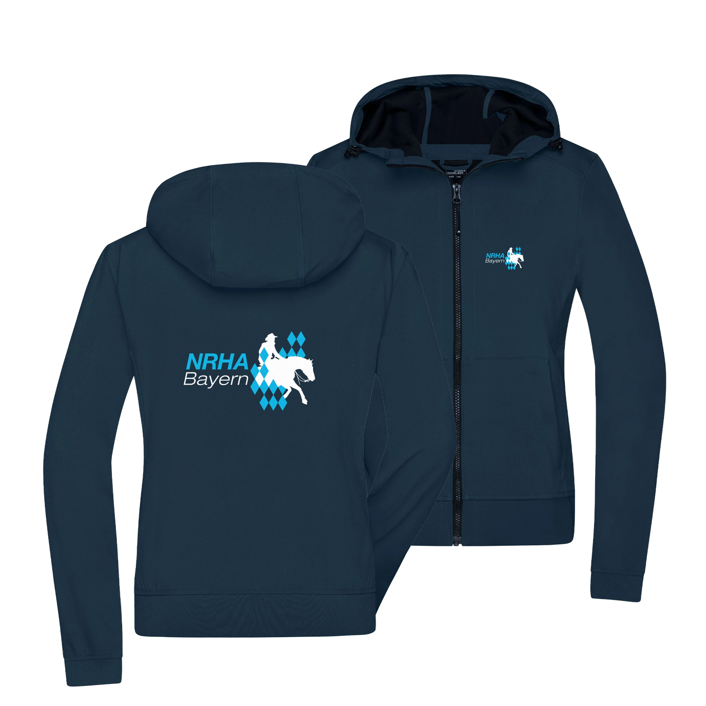 Damen Softshell Jacke - Logo NRHA Regio Bayern